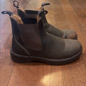 Brown Leather Chelsea Boots